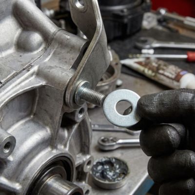 10 rondelles plates larges Diall acier zingué Ø10 mm