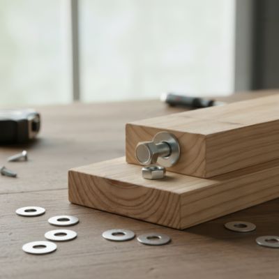 10 rondelles plates moyennes Diall acier zingué Ø4 mm