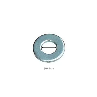 10 rondelles plates moyennes Diall acier zingué Ø8 mm