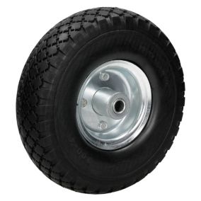 10" Roue de brouette PU 3.00-4, 260mm en caoutchouc solide roulement à billes