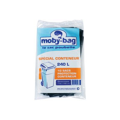 Pack poubelle 240L plus un lot de 10 sachet