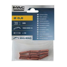 10 tubes contact 0.6 mm Mac Allister M6