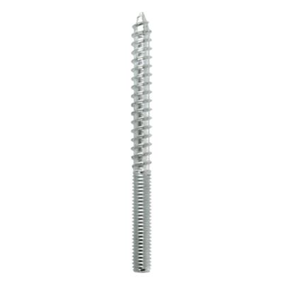 10 vis double filet bois/métal acier zingué Diall ø5 x l.40mm
