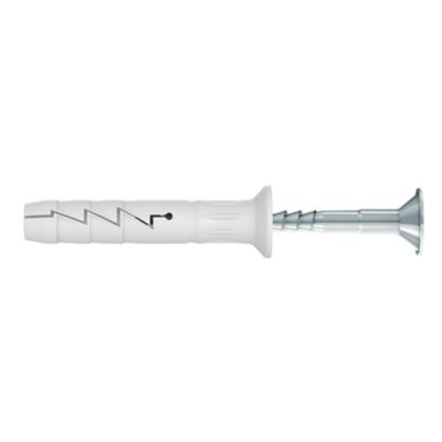 100 chevilles à frapper Diall nylon CS PZ Ø6x40mm