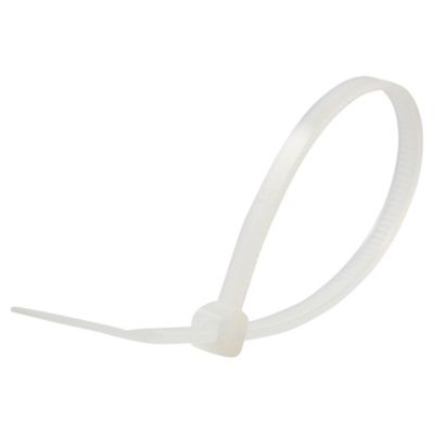 Collier de Serrage Rilsan Plastic Blanc Pm 10 cm x 100 units