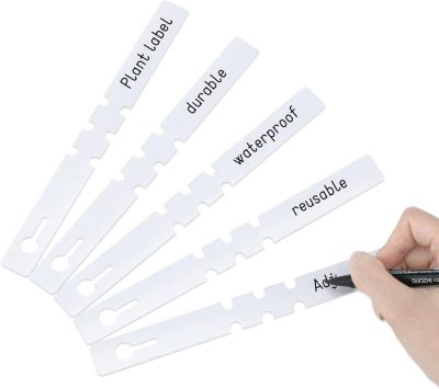 100 pièces etiquette jardin,etiquette plante,étiquettes pour arbre, 2 x 21 cm etiquette potager plastique,blanc