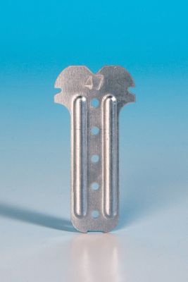 100 Suspentes L.80 x l.42 x ép.1 mm acier galvanisé