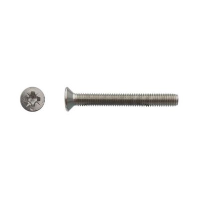 100 Vis Métaux Tête Fraisée Pozidriv 6 x 80 mm - DIN 965 - Inox A4 - D-Work