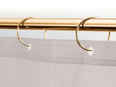 12 anneaux de rideau de douche diam. 4 cm, doré, Spirella