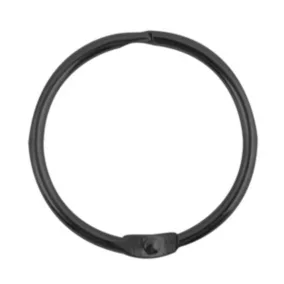 12 anneaux de rideau de douche diam. 4 cm, noir, Spirella
