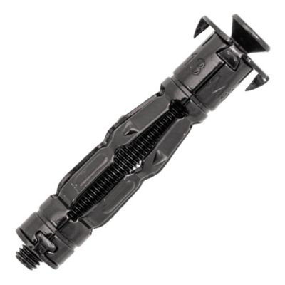 12 chevilles corps creux acier zingué Spyder M4 13mm + vis tête fraisée noires