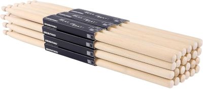 12 paires de baguettes de batterie en érable 40,6 cm