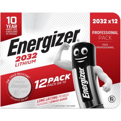 12 Piles lithium 2032 Energizer Pack Professionnel