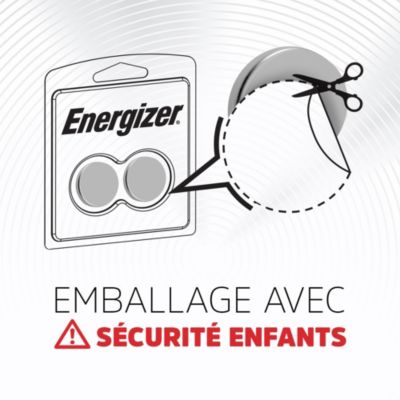 12 Piles lithium 2032 Energizer Pack Professionnel