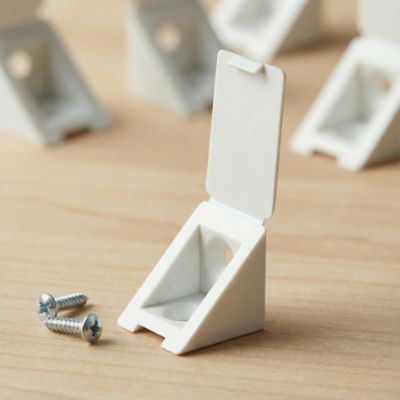 12 tak'ecker plastique blanc 25 x 25 mm
