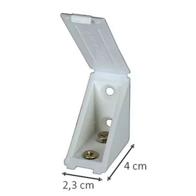 12 tak'ecker plastique blanc 40 x 40 mm