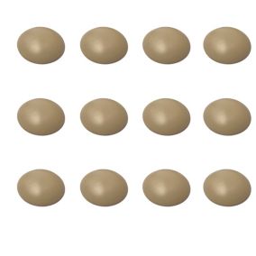 12 Un. Butée de porte en caoutchouc adhésif pour parquet et mur beige - Diamètre 60MM