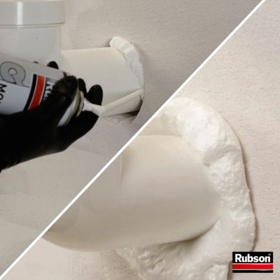 12x aerosols mousse PU expansive 500ml RUBSON WhiteTEQ
