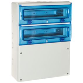 1332p Coffret Pour Prises De Courant 2 Rangées De 16 Modules - étanche Ip65 - Solera Indubox