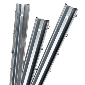 135 poteaux de clôture à profil en Z de 2,5 m de long, clôture de protection Aquagart