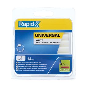 14 Bâtons de colle blanche universelle 12 mm Rapid 125 G