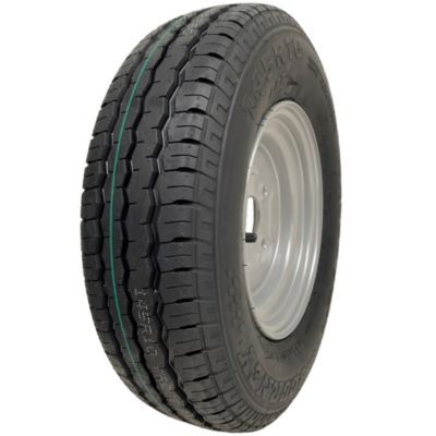 145R10 Ensemble roue et pneu de remorque 4 crampons 4" PCD, capacité de charge 500kg