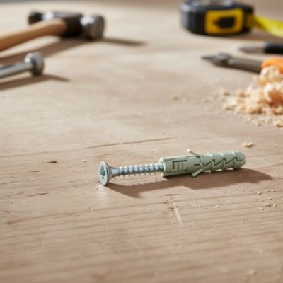 15 chevilles Diall nylon CL PZ Ø6x30mm