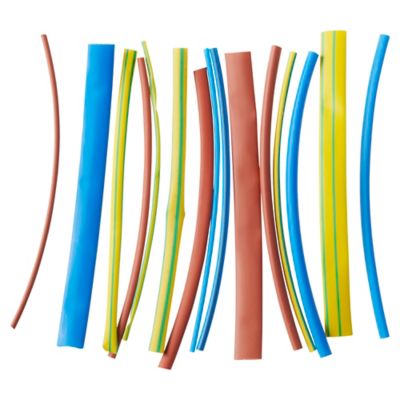 15 gaines thermorétractable colorées ø8/ø6/ø4/ø3/ø2 mm