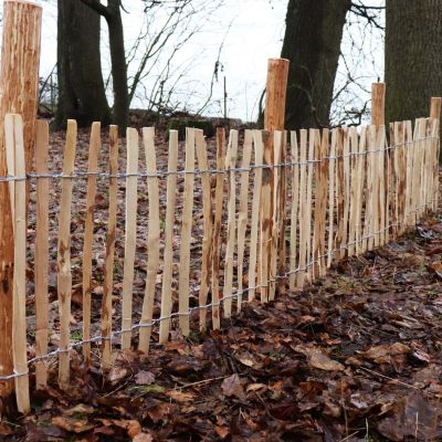 15 poteaux bois pour palissade 1,5m I poteau de clôture en noisetier Aquagart