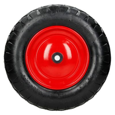15" Roue de brouette pneumatique à air gonflable 4.80 / 4.00-8 axe inclus 390 mm