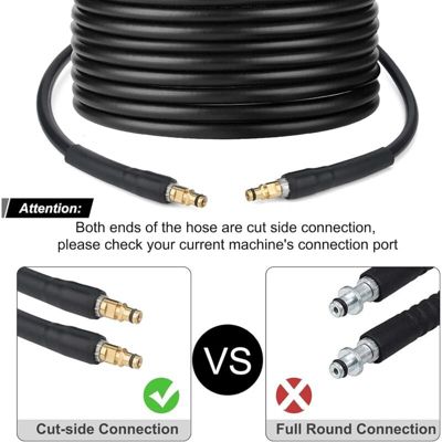 15m Tuyau d'extension de tuyau de rechange haute pression pour nettoyeur haute pression Karcher K Series K2 K3 K4 K5 K6 K7 (15m)
