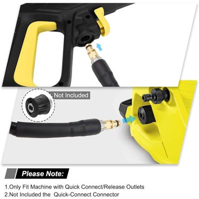 15m Tuyau d'extension de tuyau de rechange haute pression pour nettoyeur haute pression Karcher K Series K2 K3 K4 K5 K6 K7 (15m)