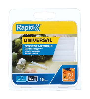 16 Bâtons de colle transparente universelle ovale Rapid