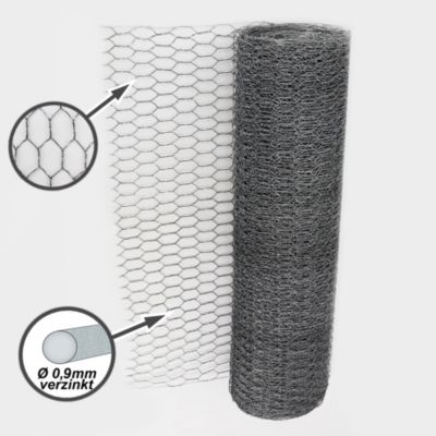 160 m grillage à maille hexagonale, grillage de poulailler, 50 cm 25mm x 25mm Aquagart