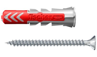 18 chevilles Fischer Duopower 3 diam 6-8-10mm avec vis