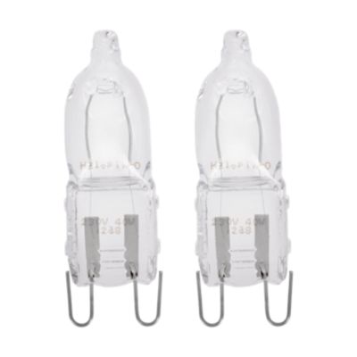2 ampoules halogène G9 460lm blanc chaud 40W Eglo