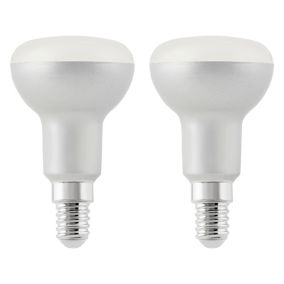 2 ampoules LED Diall réflecteur E14 8W=60W blanc chaud