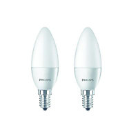 2 Ampoules LED Flamme E14 40W Blanc chaud