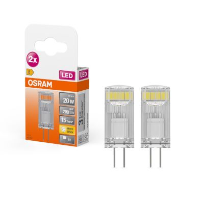 2 ampoules LED G4 200lm blanc chaud 1.5W Osram