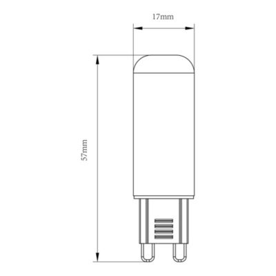 2 Ampoules LED G9 400lm=35W blanc neutre Jacobsen