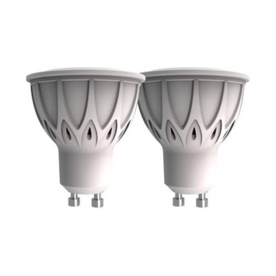 2 Ampoules LED GU10 Spot 50W Blanc chaud Castorama