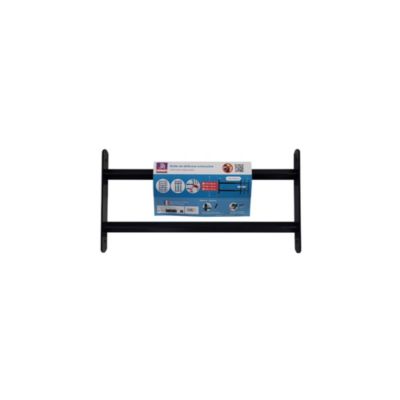 2 barreaux télescopiques de fenêtre, acier noir, Afbat, L.48 à 90 cm