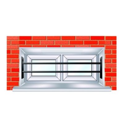 2 barreaux télescopiques pour fenêtre Mottez 55 à 103 cm