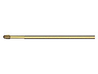 2 barres de vitrage ovale doré L.70/110 cm
