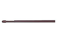 2 barres de vitrage ovale marron L.70/110 cm