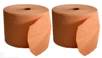 2 Bobines industrielles recyclees - chamois - 1000 feuilles