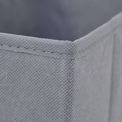 2 boîtes de rangement rectangulaires en textile Mixxit coloris gris foncé