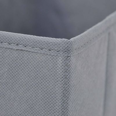2 boîtes de rangement rectangulaires en textile Mixxit coloris gris
