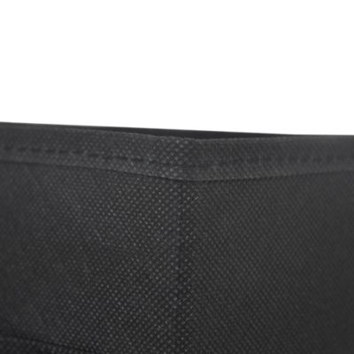 2 boîtes de rangement rectangulaires en textile Mixxit coloris noir