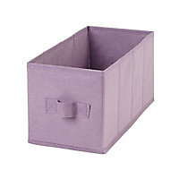 2 boîtes de rangement rectangulaires en textile Mixxit coloris rose